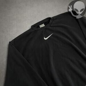 Nike Sweatshirt x large black 90s embroidery swoosh pullover